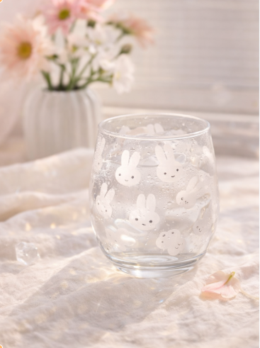 Sweet Spring Bunny Glass